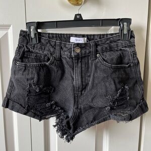 Black F21 Jean shorts